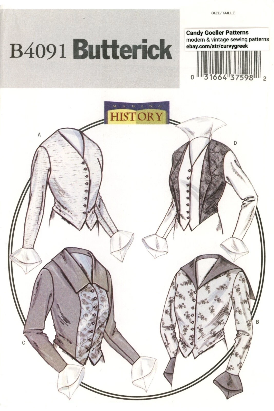 Disfraz Femenino Butterick Patrones de Costura