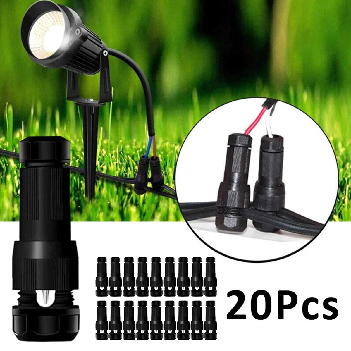 Landscape light sale connectors