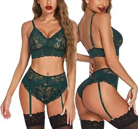 Sexy Lingerie Lace Dress Underwear Garter Belt Babydoll Nightwear Sleepwear Gift