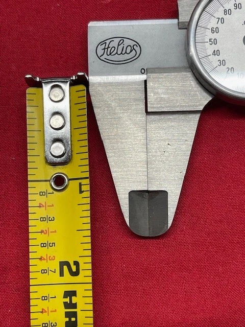 Helios Dial Caliper with Regular Jaws, Silver Face, 4"   - VINTAGE DESIGN RARE! - Image 4 of 4