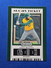 2019 Davis Wendzel ROOKIE Panini Contenders Draft #16 Season Ticket Yellow Jrsy