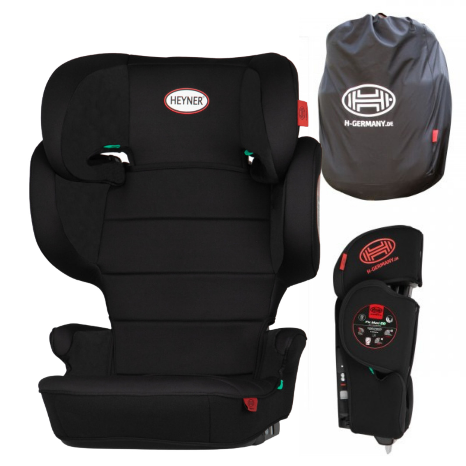 I-Size Isofix Back Booster per Bambini 4-12 anni Pieghevole Compatto Salvaspazio Borsa da Trasporto foto 6
