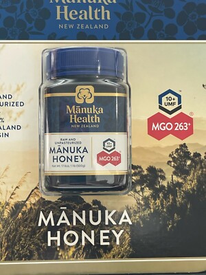 Manuka Health Honey UMF 10+ MGO 263+ Raw & Unpasteurized 1.1lb