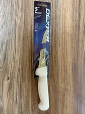Dexter Russell 5" Flexible Curved Boning Knife White Polypropylene Handle.31619