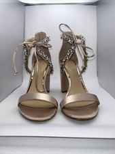 Badgley Mischka Jewel, Thamar Embellish, Sandal heels 6.5  No Box 