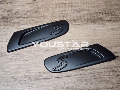 F55.56.57 クーパーS サイドスカットルトリム US STOCK X2 SATIN BLACK SIDE MARKER SCUTTLE TRIMS FOR MINI F55 F56