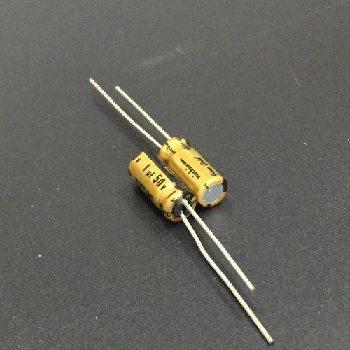 5 Stck./50 Stck. 1uF 50 V 5x11 Nichicon FG Feingold 50V1uF TOP HiFi Audio Kondensator - Bild 2 von 2