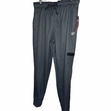 Reebok Joggers Mens Large Ebony Heather 