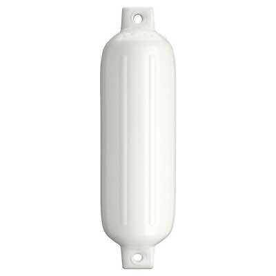 Polyform G-4 White Marine Ribbed Fender 6.5'' Diam x 22'' Tall 63-267-743