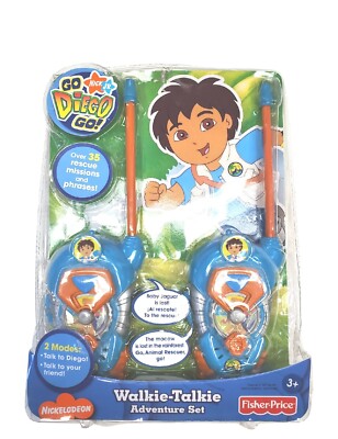 2007 Nick Jr. Fisher Price Dora Go Diego Go! Walkie Talkie Adventure ...
