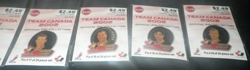 The Toronto Sun 2002 Olympic Gold Team Canada Official Pin Collection Set - Picture 7 of 11