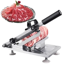 Manual Frozen Meat Slicer Mutton Ham Beef Cutter Cutting Machine Stainless Steel