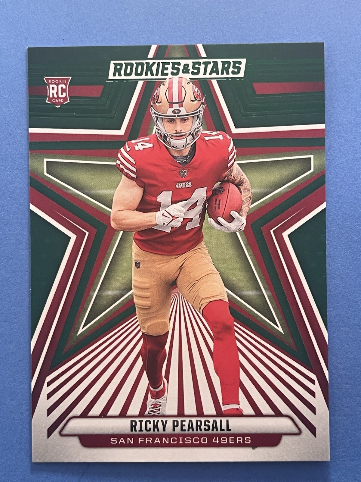2024 Rookies & Stars Football Ricky Pearsall Rookie RC Green Parallel #184