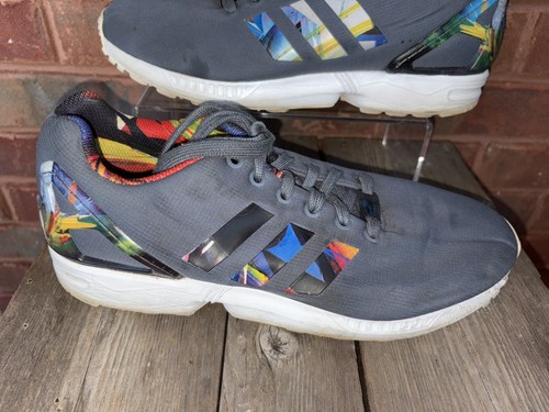 Adidas Mens Torsion ZX Flux AF6324 Gray Multicolor Running Shoes Sneakers Size 9 - Picture 2 of 12