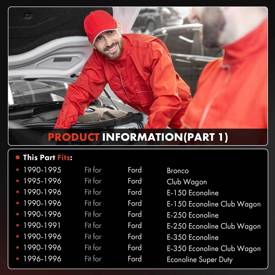 Compresor de aire acondicionado con compresor FS10 para Ford Bronco E-150 Econoline F-150 Lincoln Foto 2 de 4