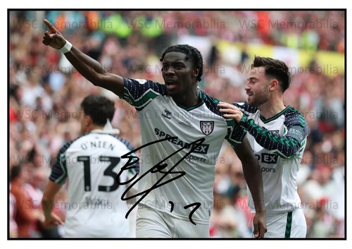 11675. Eliezer Mayenda Signed Pictures A4 Prints Sunderland Hibernian Sochaux