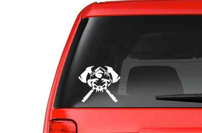 Firefighter Skull (S13) Vinyl Decal Sticker Car/Truck Laptop/Netbook Window