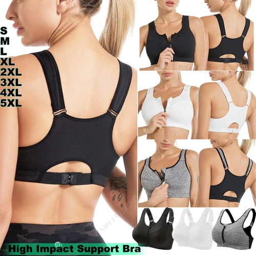 Women's Posture Corrector Bra Wireless Back Support Front Closure Bra PLUS SIZE - Afbeelding 1 van 30