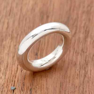 Round Band Ring, Sterling Silver Ring For Man Women, Rounded 5mm band, Thick