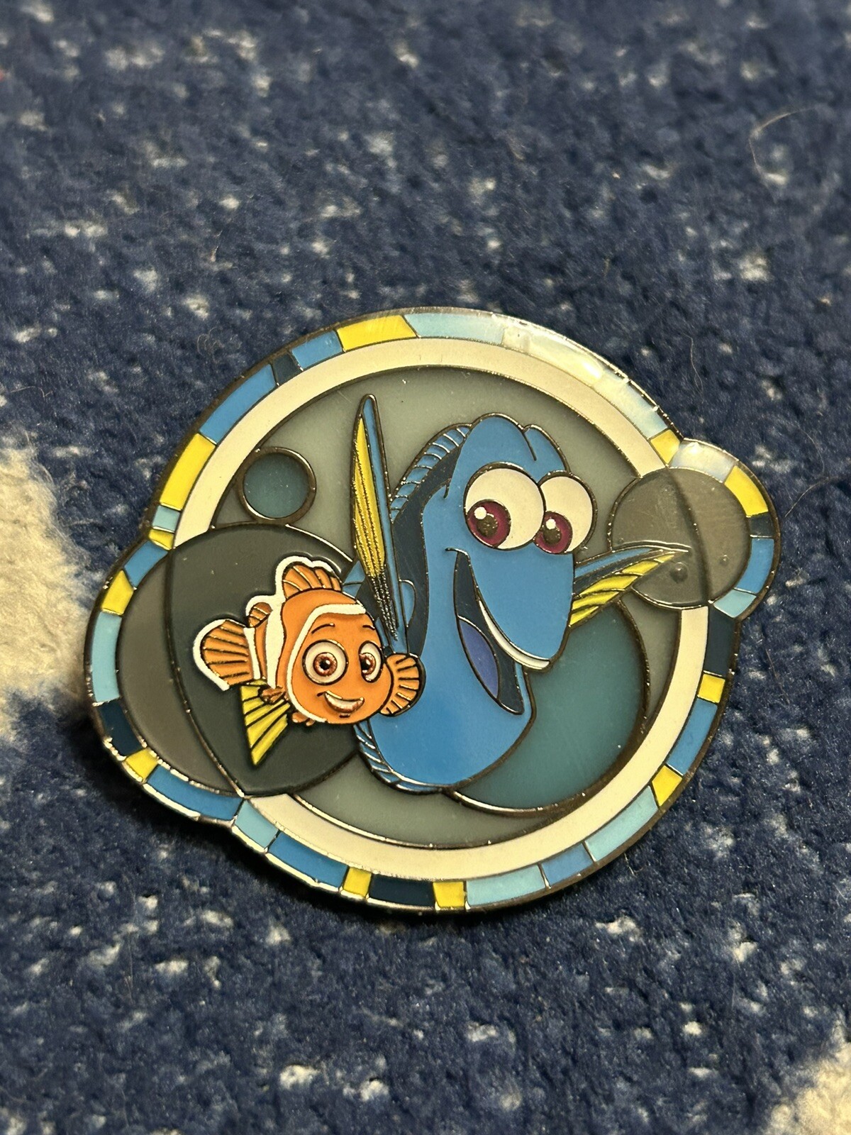 Disney Pixar Nemo Character Stained Glass Portrait Pin Loungefly Finding Nemo