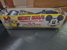 Vintage 1978 Mickey Mouse Commerative Belt 1928-1978 26 Inches New