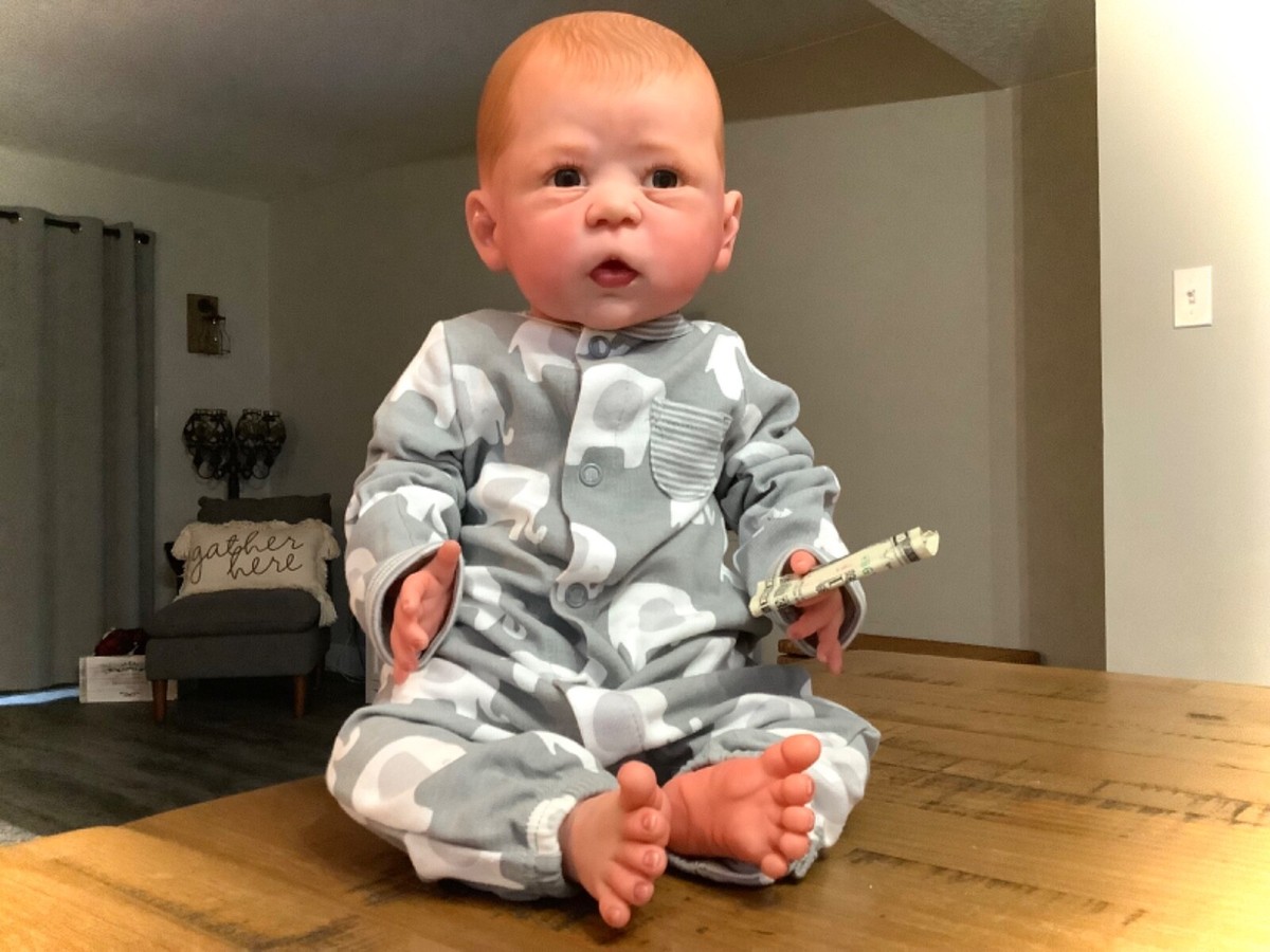 ADORABLE LIFE LIKE REBORN IRISH BABY BOY DOLL RED HEAD BROWN EYES