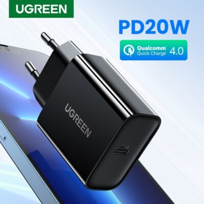 UGREEN 20W PD USB Type C QC 4.0 3.0 Fast Charger For iPhone 13 12 Xiaomi Samsung