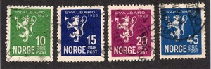 Norway - Sc# 111 - 114 Used        /        Lot 0726207