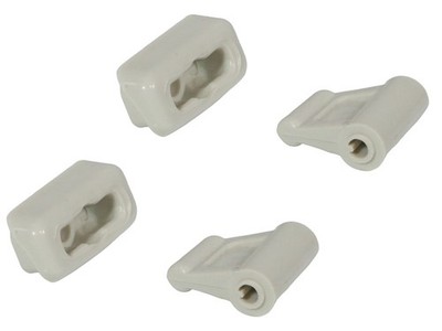 2-Satz Clipse Set Clips+Halter Pergament Mercedes R107 SL Sonnenblende Sunvisor