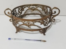 Antico centrotavola utilizzabile come porta vaso dorato stile liberti anni 40/50