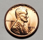 1955 S LINCOLN WHEAT PENNY UNC #P2177