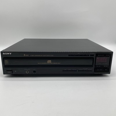 Sony CDP-C505 Disc CD Player Changer - No Remote - Tested & Works Vintage 1990