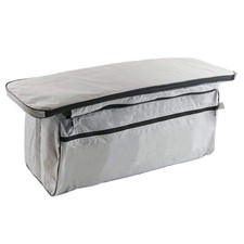 Inflatable Boat Seat Cushion & Underseat Storage Bag Small Medium Large Grey