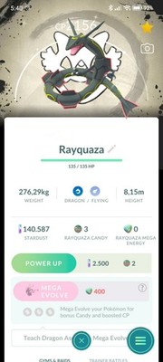 Pokemon Shiny Rayquaza Background Go Fest 2026 - Tr.a.d.e 20k or P.T.C