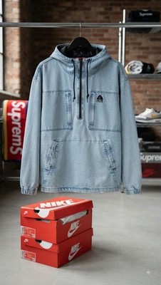 Supreme Nike ACG Denim Pullover 2022 Washed Blue Medium FW22.  Pre-owned