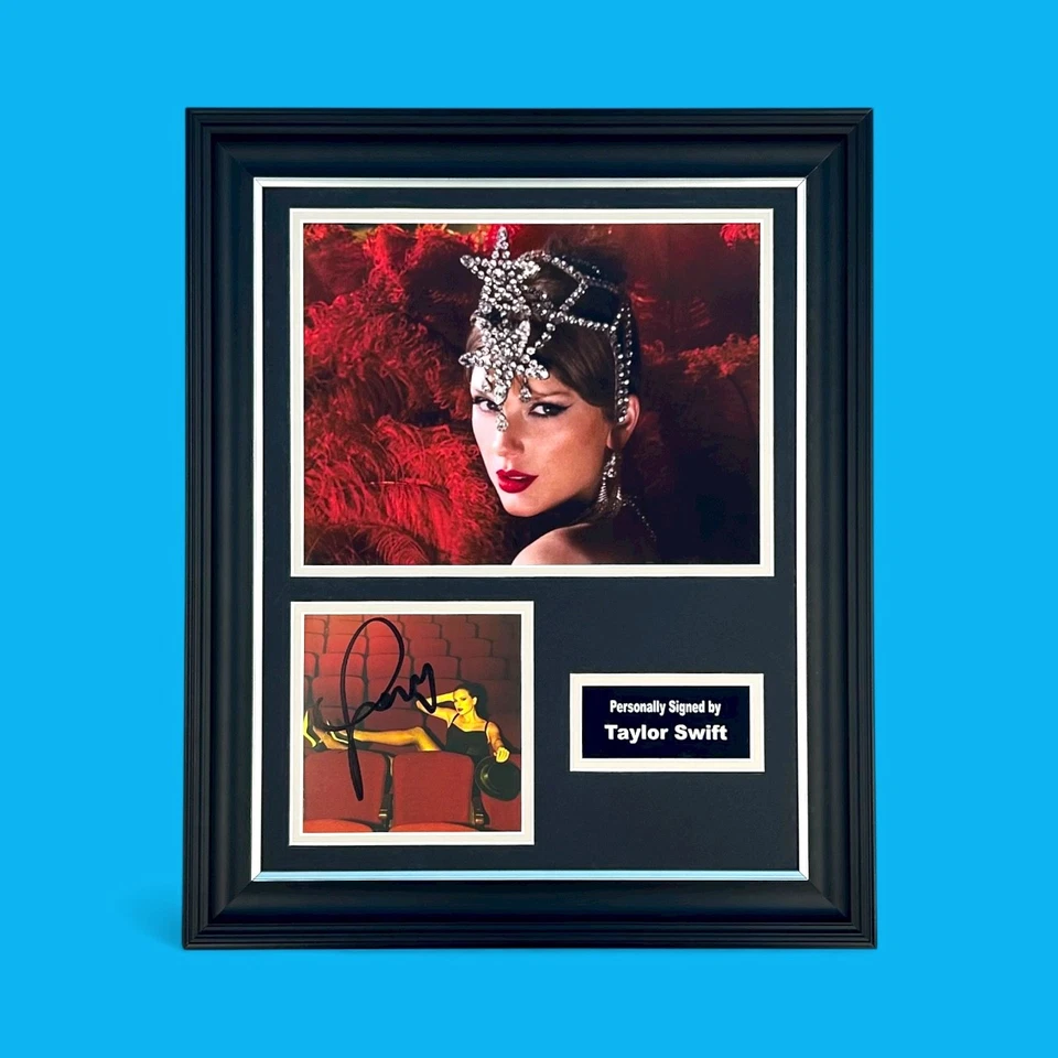 Taylor Swift SIGNED The Life of A Showgirl Framed Photo Display & COA Autograph - Image 2 of 4