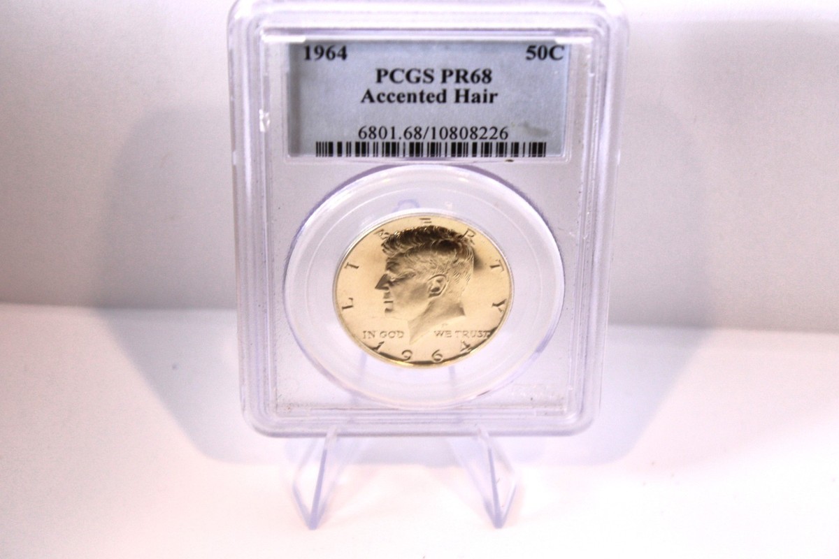 1964 KENNEDY HALF DOLLAR PR68 ACCENTED HAIR PCGS CERTIFIED | eBay