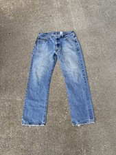 Levis 501 Straight Leg Button Fly Jeans Size ...