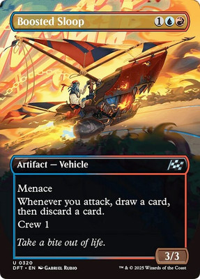 Borderless BOOSTED SLOOP x4 mtg NM-M Aetherdrift 4 Unc