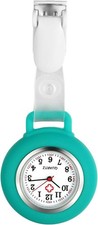Nurse Watch Snap Lapel Watch Hanging Fob Watch with Silicone Cover for Nurses...