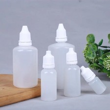 5ps/5-50ML Plastic Squeezable Dropper Bottles Eye Liquid Dropper Refillable