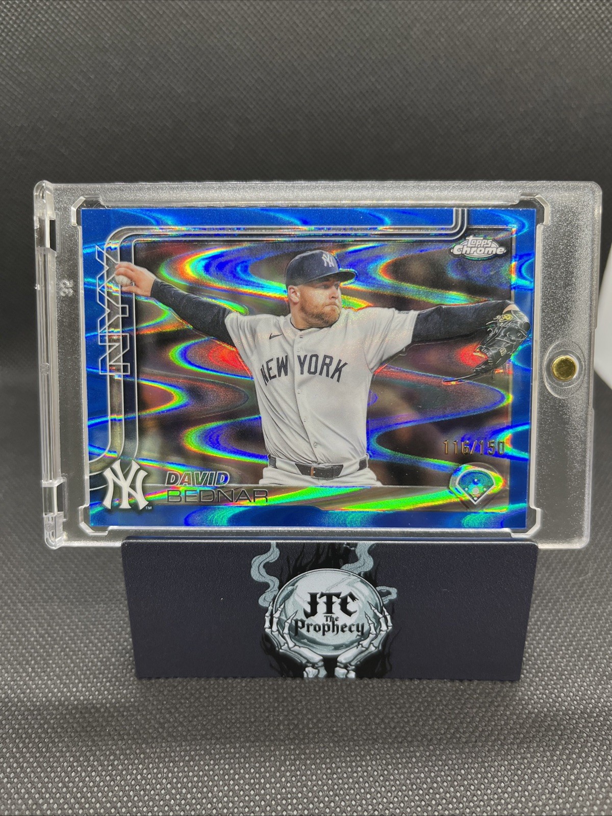 2025 Topps Chrome Update David Bednar #USC182 Blue RayWave /150 Yankees 