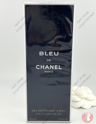 CHANEL BLEU DE CHANEL 2-in-1 Cleansing Gel 3.4 oz. 100% AUTHENTIC