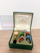 Gucci Change Bezel 12 Colors Gold Good Japan quartz plating Working  Very Good