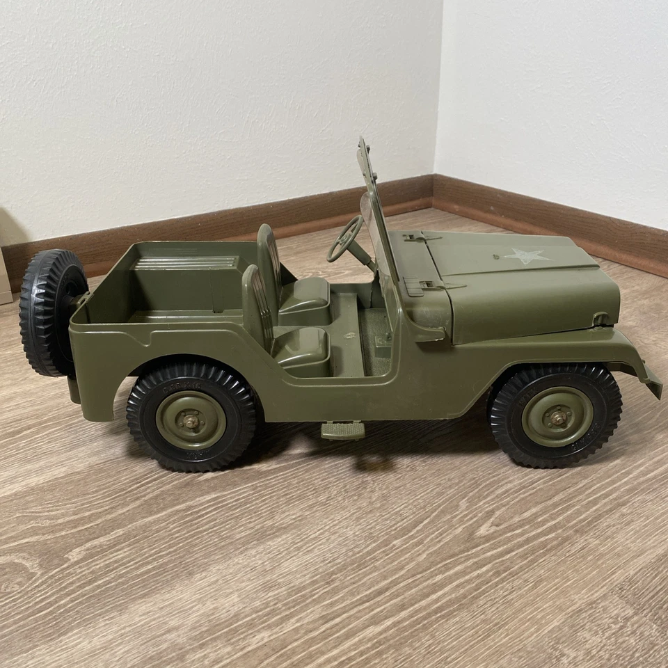 Marx M38A1 US Army Jeep Willys Jeep No. 4540 Vintage Toy 1960s - Image 4 of 4
