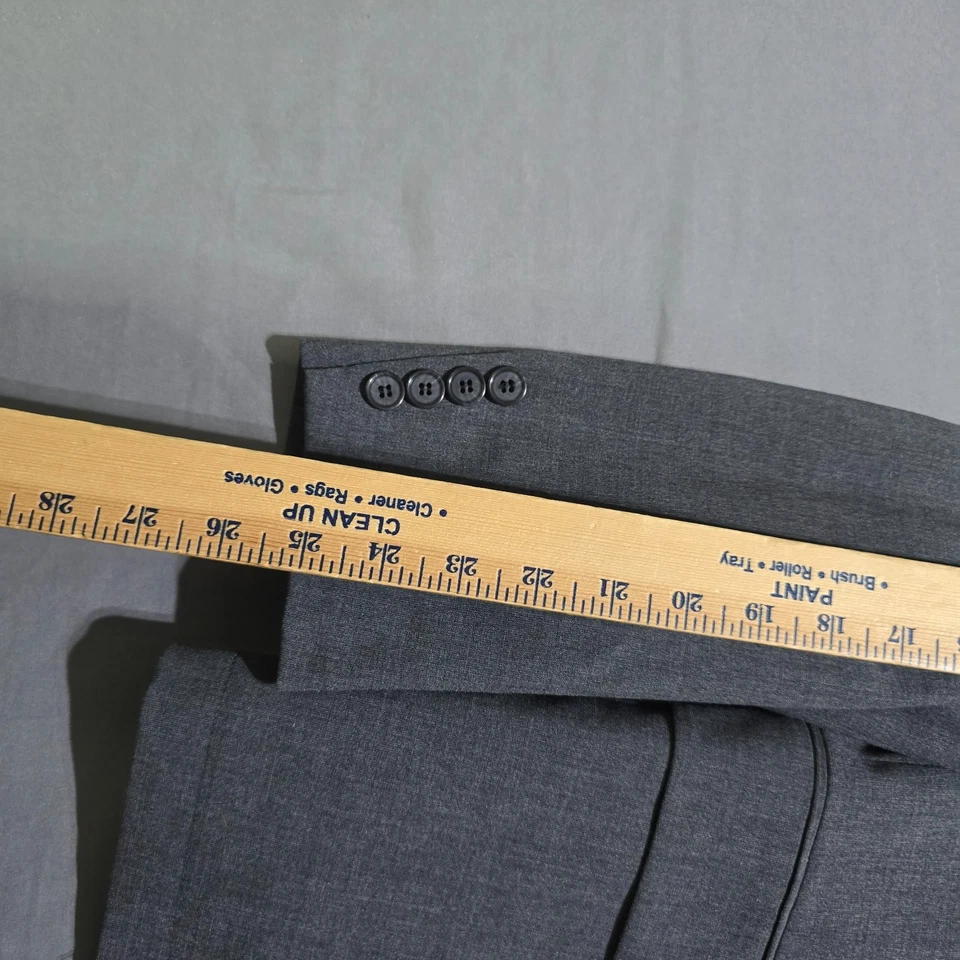 Blazer John Varvatos Para Hombres 40R Gris Mezcla de Lana Traje Chaqueta Abrigo Deportivo Foto 2 de 4