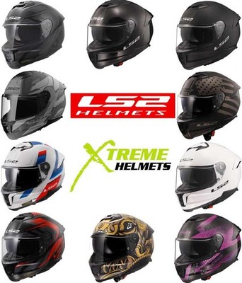 LS2 Stream II Helmet Full Face Moisture Wicking Inner Shield Pinlock DOT XS-3XL