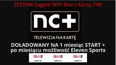 Zestaw CANAL+   1 miesiąc,  TVN Polska Polsat Sport TVP możliwość ELEVEN SPORTS