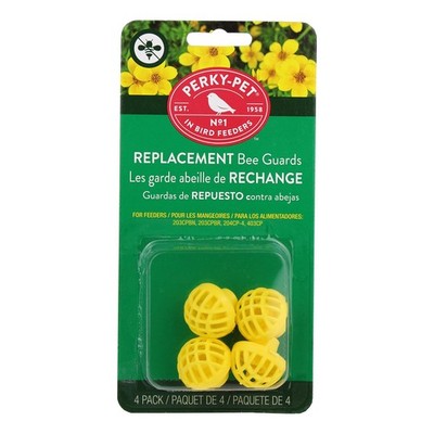 Perky-Pet Replacement Bee Guards for Hummingbird 3.04W x 1.01D ins., Yellow