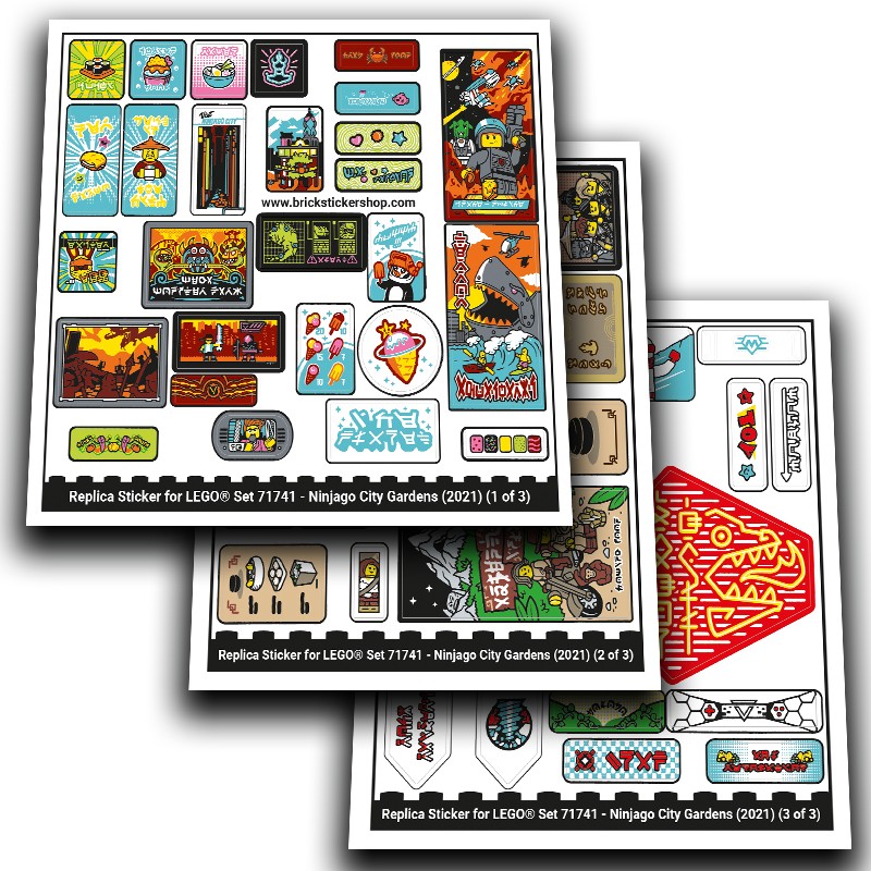 Replacement Sticker for Set 71741 - Ninjago City Gardens | eBay
